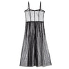 Summer Black Sequin Mesh Sexy Women Dress Sleeveless Spaghetti Strap Long Dress 2019