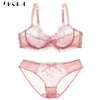 New Fashion Set Women Bras C D Cup Plus Size Underwear