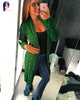 New Spring&Winter Knitted Crochet Sweater for Women Long Twisted cardigan dress Open female sweaters