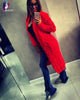 New Spring&Winter Knitted Crochet Sweater for Women Long Twisted cardigan dress Open female sweaters