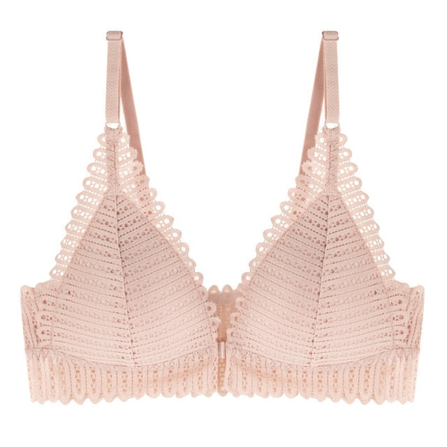 Sexy Lace Bra Push Up Bralette Bras For Women Front Closure Bra