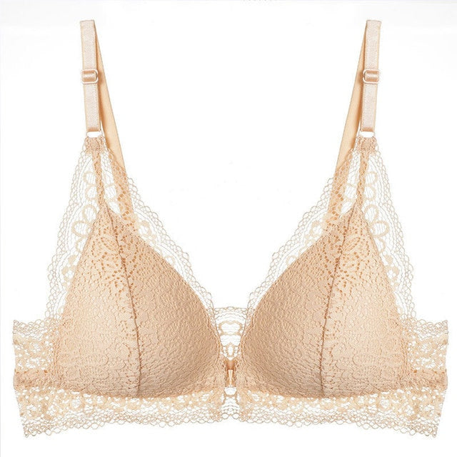 Sexy Lace Bra Push Up Bralette Bras For Women Front Closure Bra