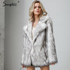 Winter fax fur women coats Luxurious white long fur loose outerwear streetwear coat 2019