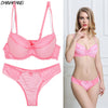 New Push Up Lingerie Set BCDE Cup Lace Lingerie Set Sexy Sexy Young Women Underwear