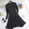 Women Long Sleeve Sweater Dress Women's Irregular Hem