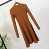 Women Long Sleeve Sweater Dress Women's Irregular Hem