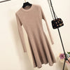 Women Long Sleeve Sweater Dress Women's Irregular Hem