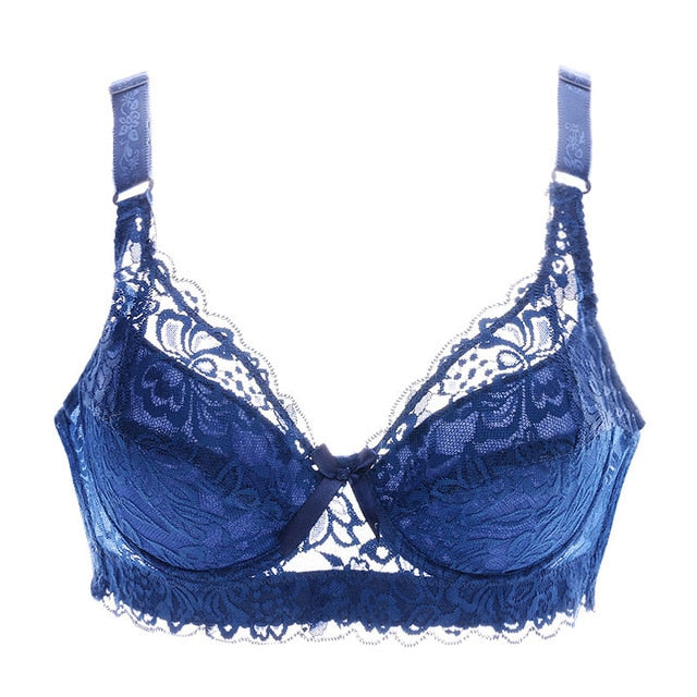 Underwear plus large size underwire top  bralette lace Sexy Women's bra