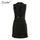 White blazer work dress women V neck ruffle A line slim sleeveless party dress Office ladies short white dress
