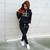 Women's Tracksuit Hoodies 2 Piece Set Sweatshirt + Pants Women