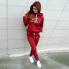 Women's Tracksuit Hoodies 2 Piece Set Sweatshirt + Pants Women