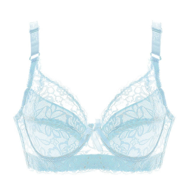 Underwear plus large size underwire top  bralette lace Sexy Women's bra