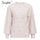 Elegant women Sweater Autumn winter lantern sleeve sweater female