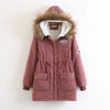 Winter Cotton Coat Women Slim Snow Outwear Medium-long Wadded Padded Warm Cotton s