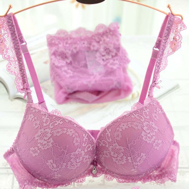 New Women's underwear Set Lace Sexy Push-up Bra And Panty Sets