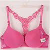 Bra Front Closure Sexy Lace Racer Back Smooth Surface Push Up Underwear