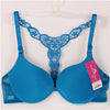 Bra Front Closure Sexy Lace Racer Back Smooth Surface Push Up Underwear