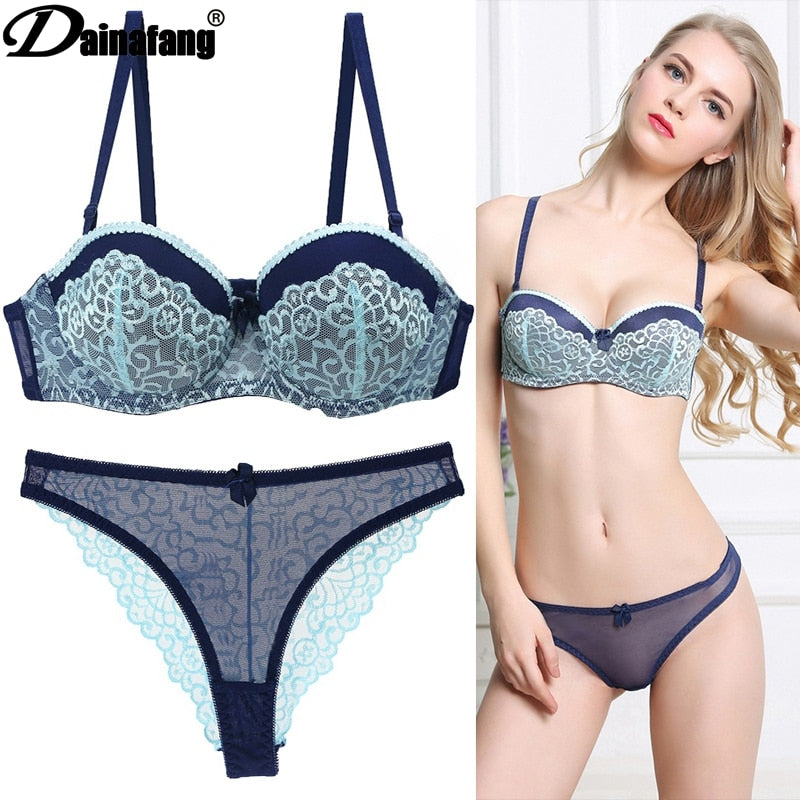 Lace Bra Intimate Set Push up Lcate Sexy Underwear Set Panty Underwear