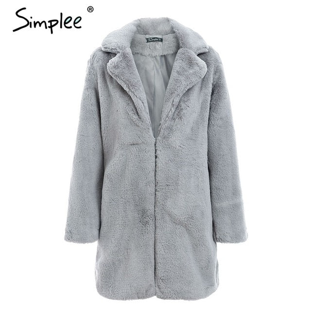 Elegant pink shaggy women faux fur coat street wear Autumn winter warm plush teddy coat Female