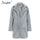 Elegant pink shaggy women faux fur coat street wear Autumn winter warm plush teddy coat Female
