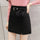 New 2019 Women Woolen mini Skirt Autumn Winter Pencil Pom Pom with Belt Ladies Fashion