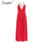 Simplee Boho deep v neck backless sexy dress Split cross lace up chiffon summer beach long dress Sleeveless maxi dress vestidos