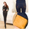 2019 Winter Jeans Women Gold Fleeces Inside Thickening Denim Pants