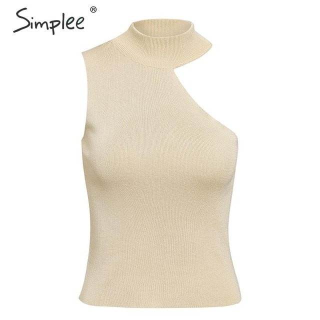 Casual solid women white cami tops Elegant halter female party tops Summer street wear body con ladies tank tops 2019