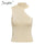 Casual solid women white cami tops Elegant halter female party tops Summer street wear body con ladies tank tops 2019