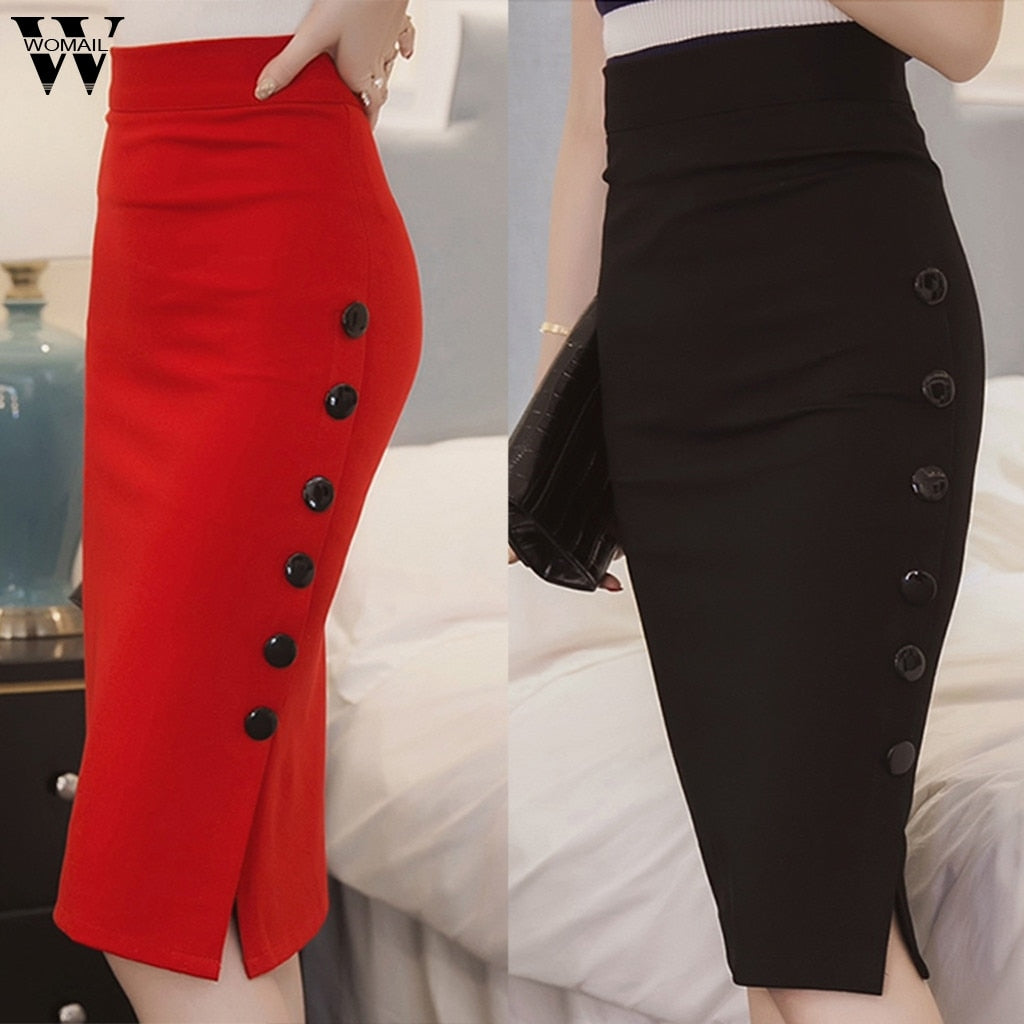 Womail Skirt Women Summer Sexy Casual Pencil Skirt Ladies High Waisted 2019