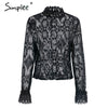 Elegant white lace blouse shirt Sexy hollow out embroidery feminine blouse Women long lantern sleeve summer tops female