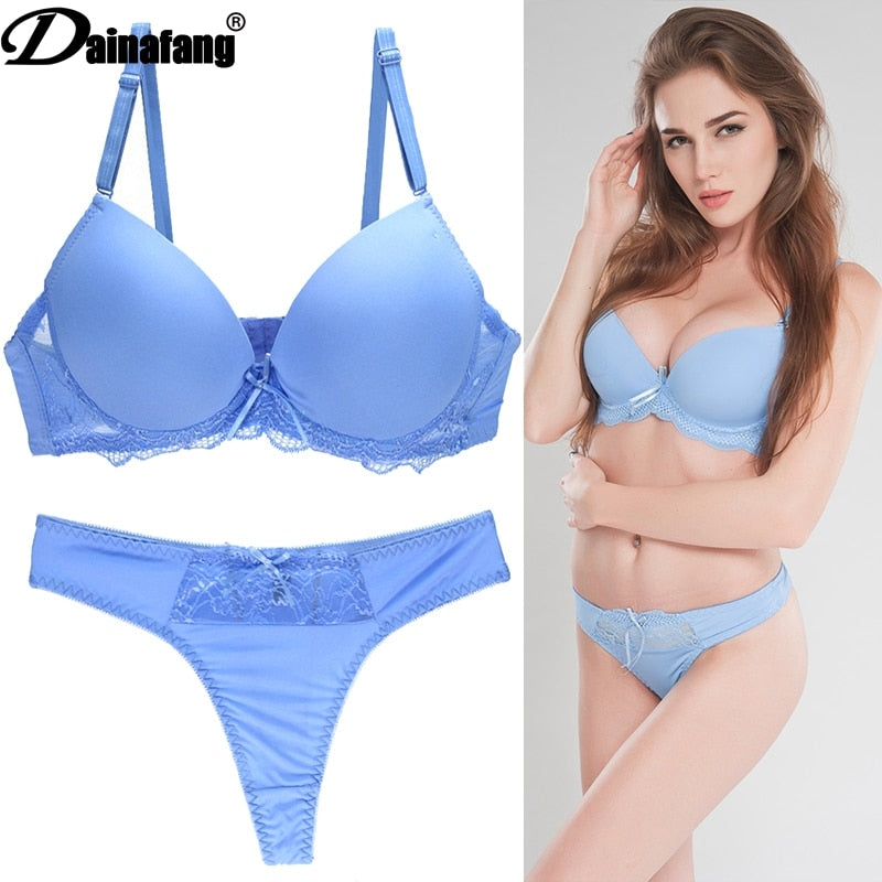 New  One Piece Intimates Bras & Lingerie Set for Women Ladies Push Up Plunge Bra Dress Set