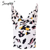 Sexy v neck black satin top women 2019 Sleeveless white top female Summer tank top streetwear lady