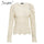 Elegant long sleeve Autumn  Winter Lace Blouse women Hollow out female casual ladies blusas